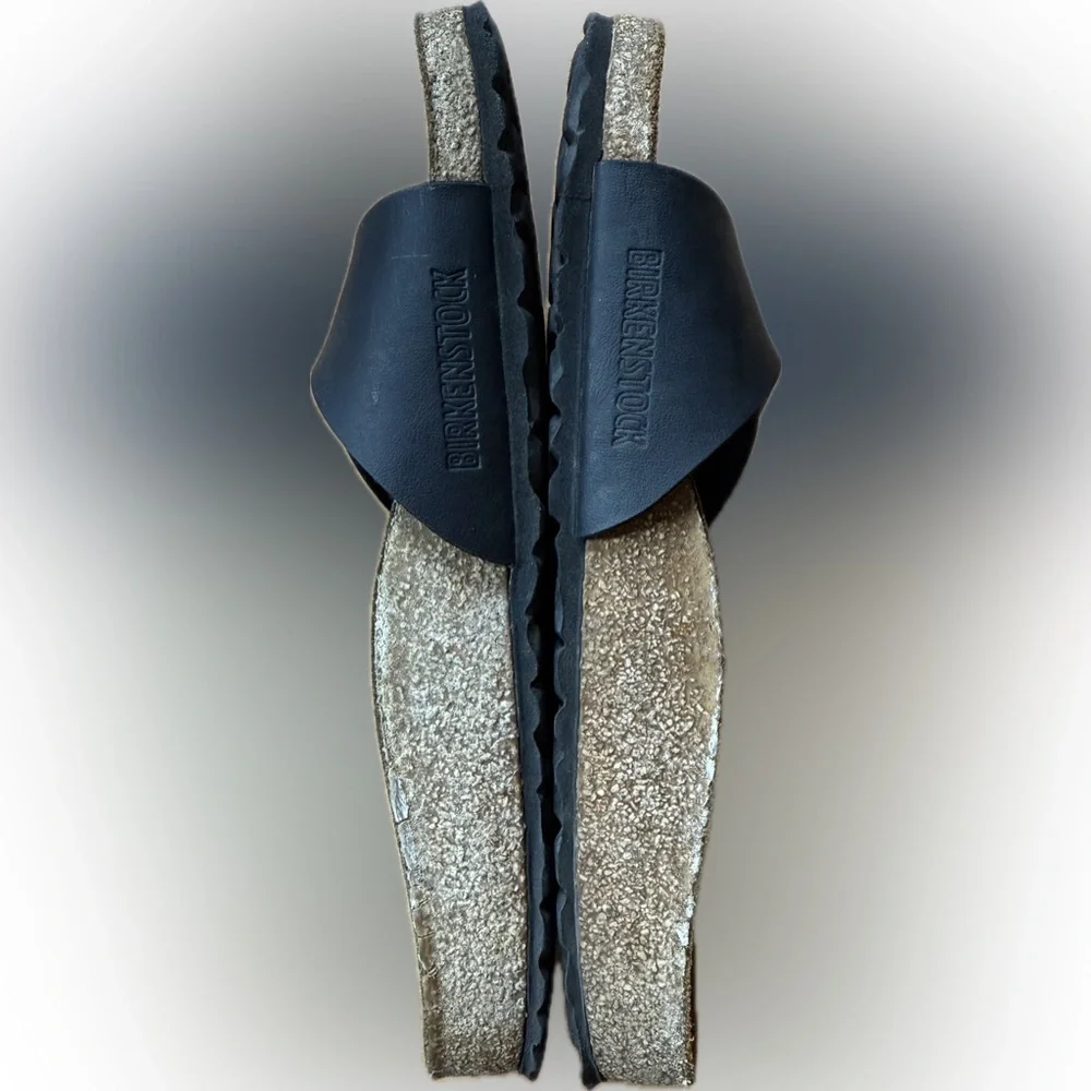 Birkenstock Madrid Classic Black Slip-On Sandals - Picture 4 of 6